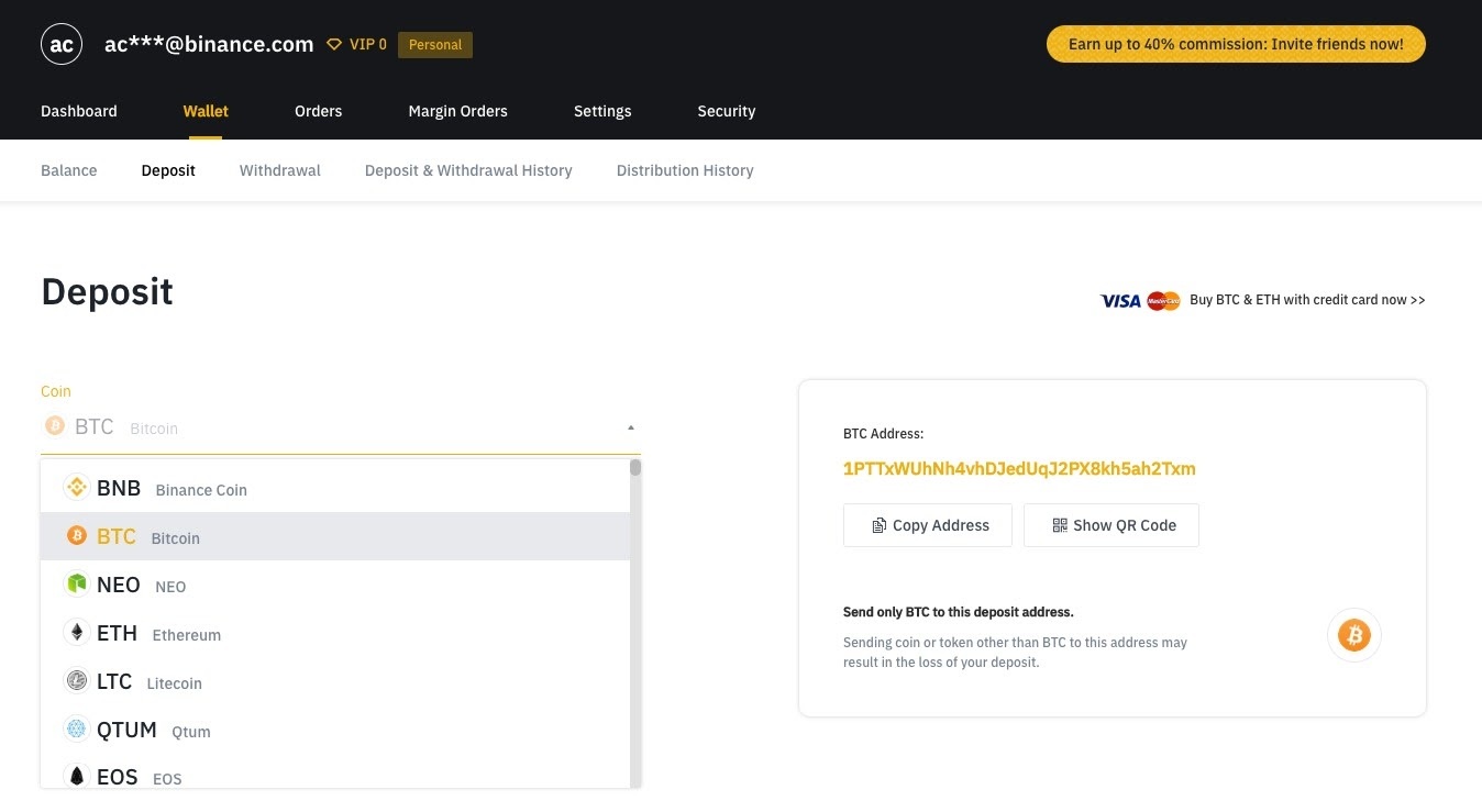 adres portfela kryptowalut na giełdzie binance
