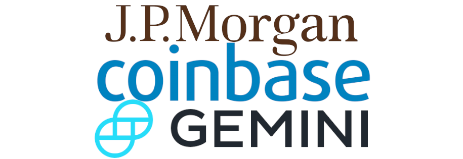 bank j.p.morga rozpoczął obsługę giełd kryptowalut coinbase i gemini