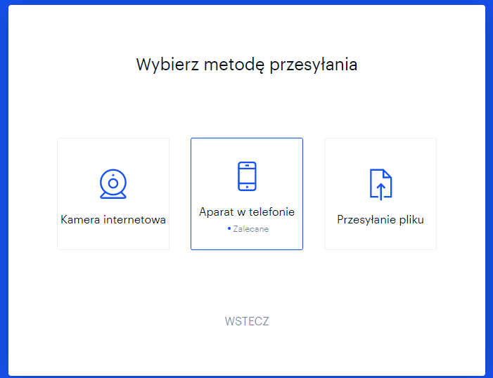 coinbase.com metoda przesłania zdjęcia dokumentu do weryfikacji