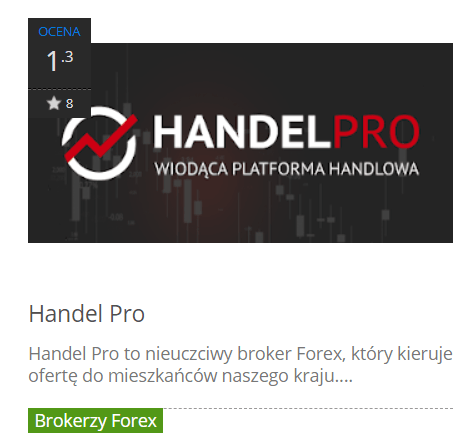 handel pro to nieuczciwy broker forex