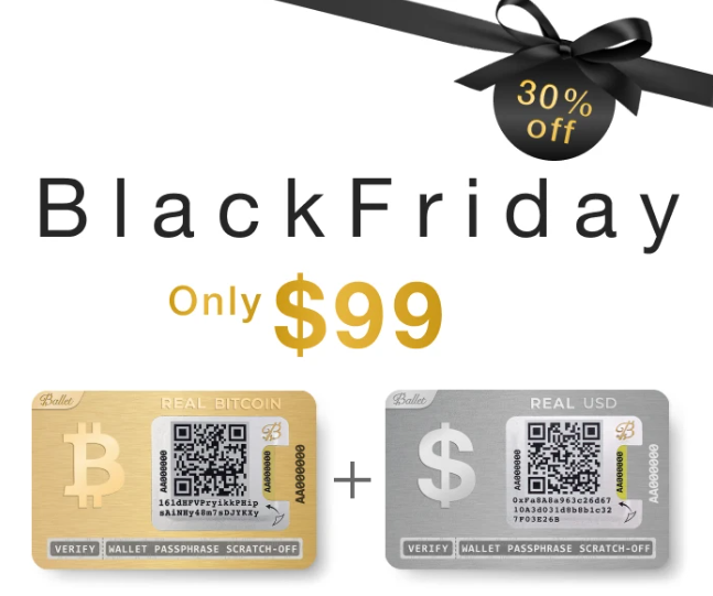 ballet black friday - 30% zniżki na real bitcoin