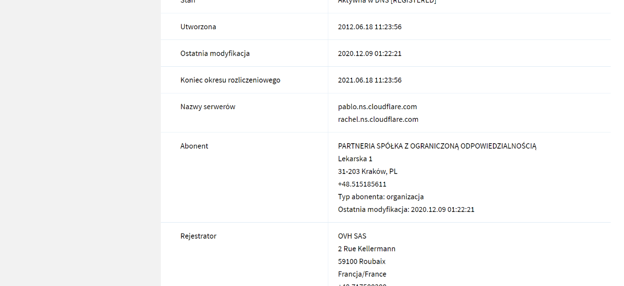 whois - kto kupił kryptowaluty.pl za 1 mln złotych - czyżby tomasz rozmus z tokeneo?