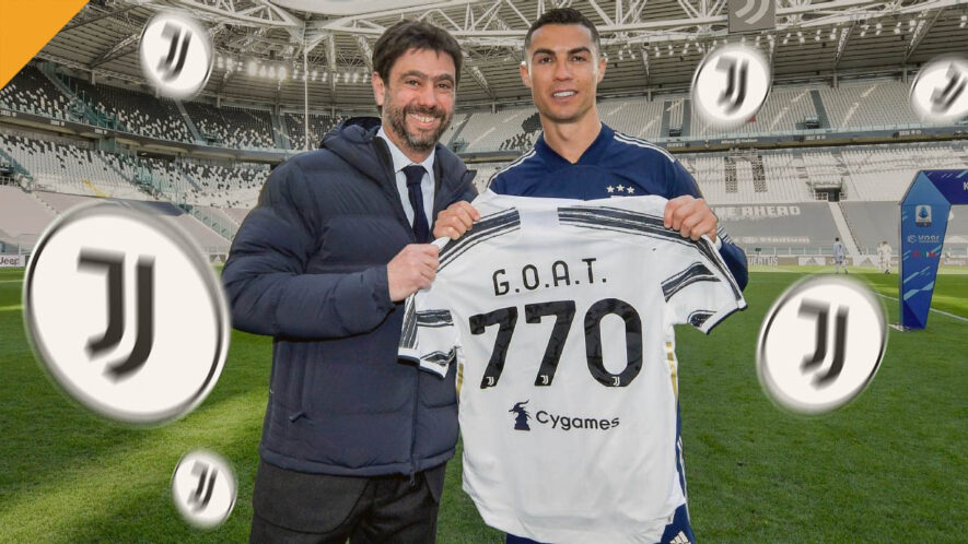 Cristiano Ronaldo otrzymał 1 token JUV za każdego strzelonego gola w karierze