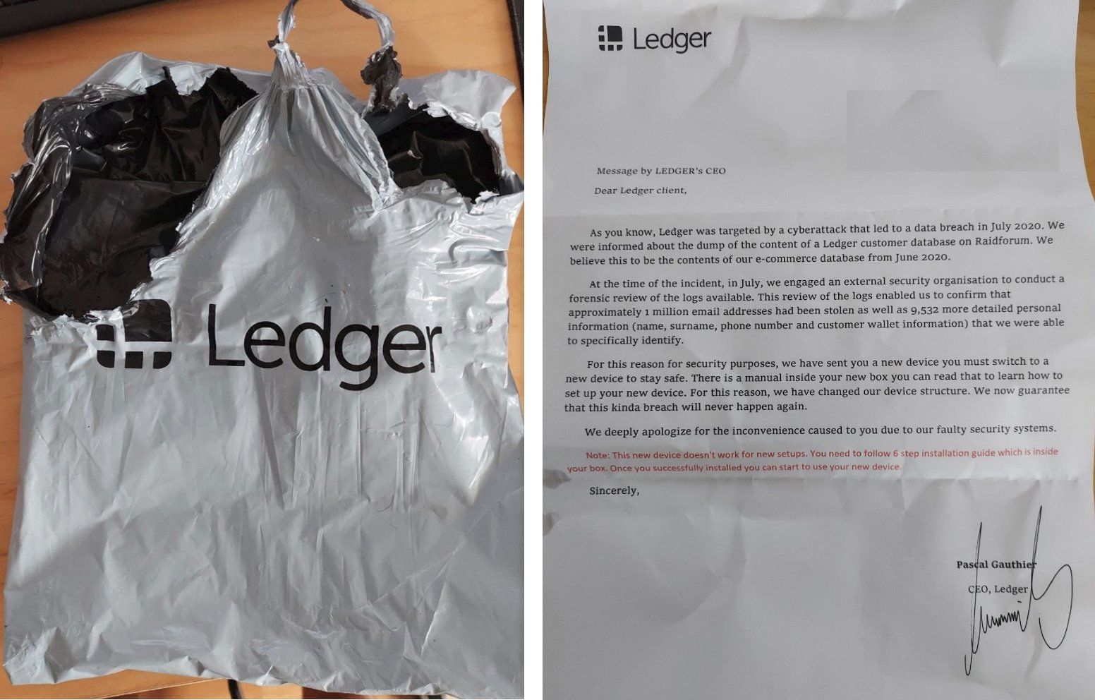 Fałszywy list od Ledgera