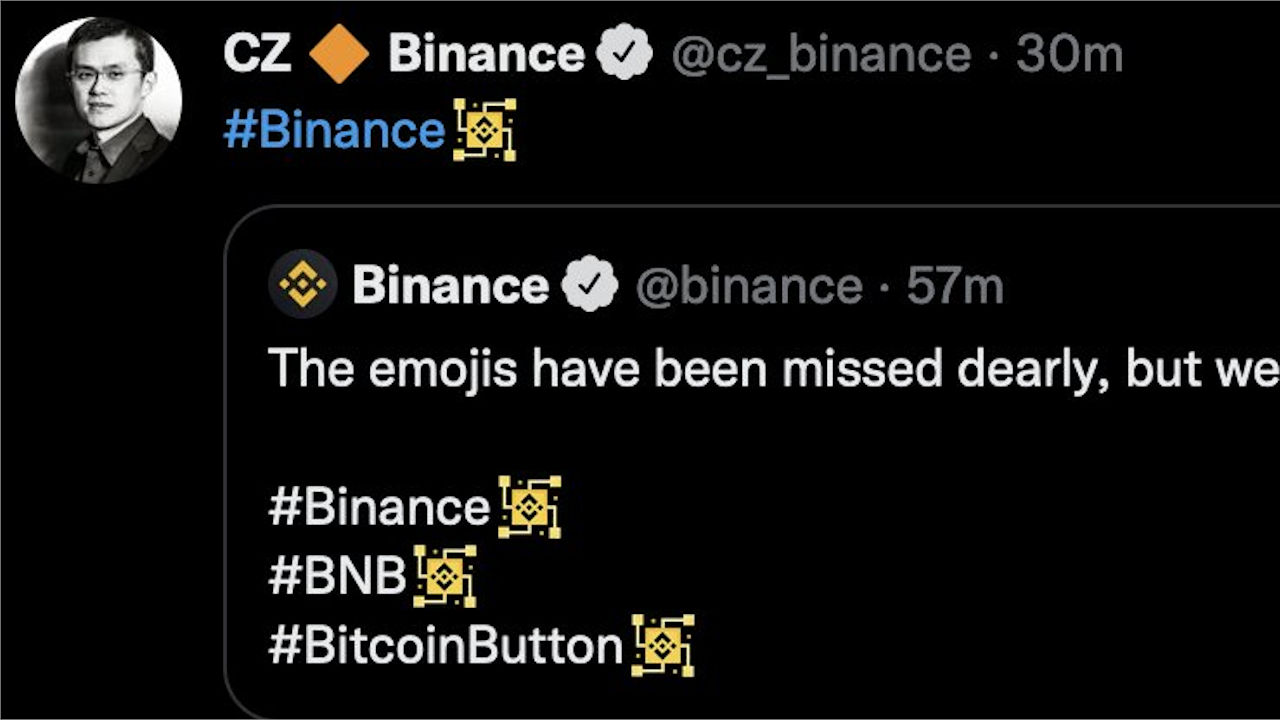 binance opublikowało emitokonę w kształcie swastyki