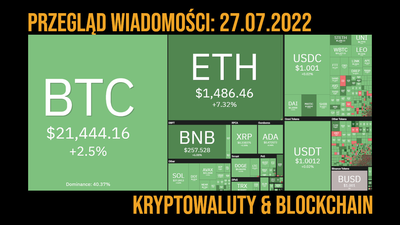 sytuacja na rynku kryptowalut 27.07.2022