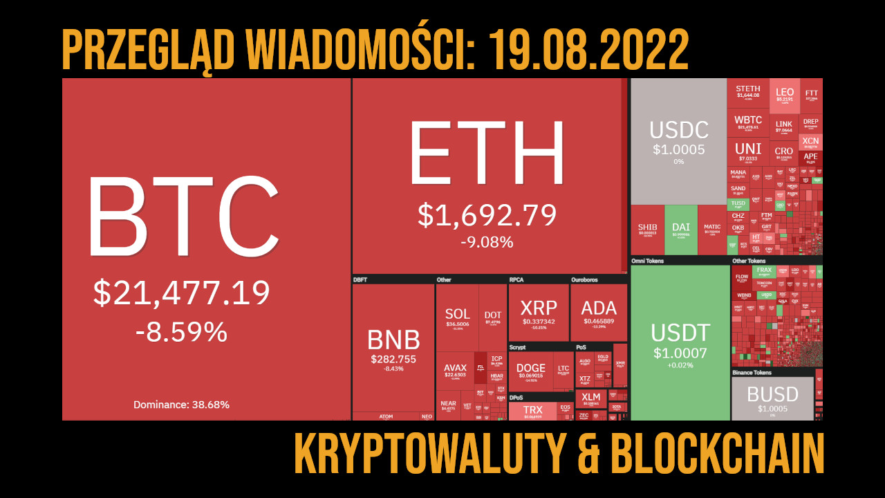 sytuacja na rynku kryptowalut 19.08.2022