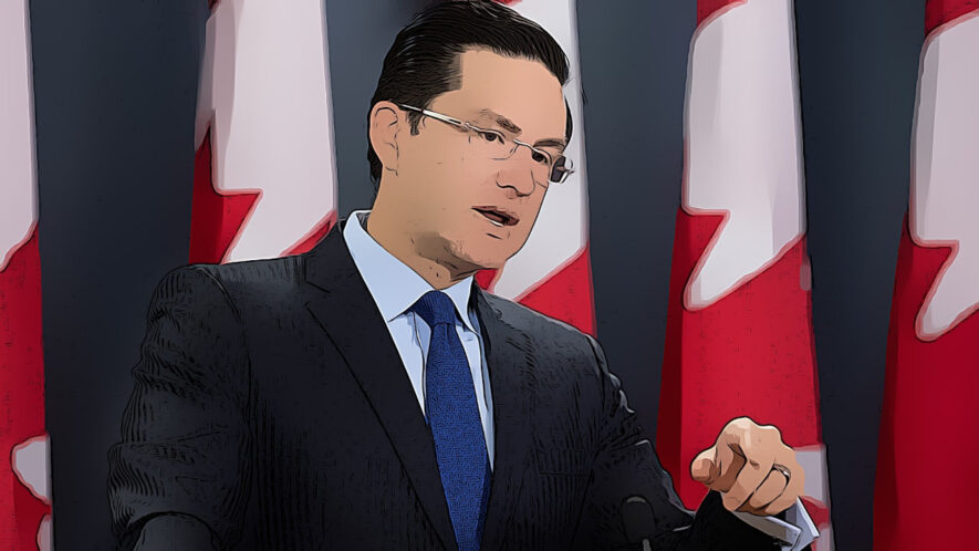 Pierre Poilievre zwolennik bitcoina szefem kanadyjskiej partii konserwatywnej