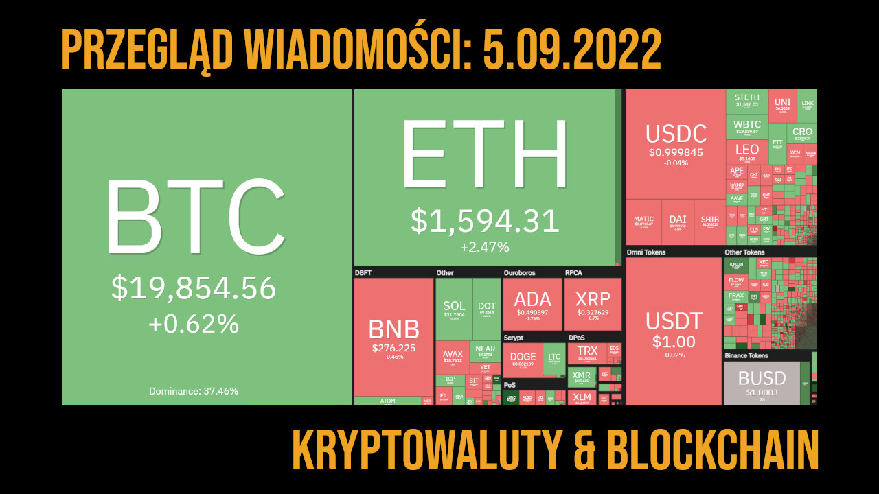 podsumowanie dnia technologie blockchain i kryptowaluty 5.09.2022