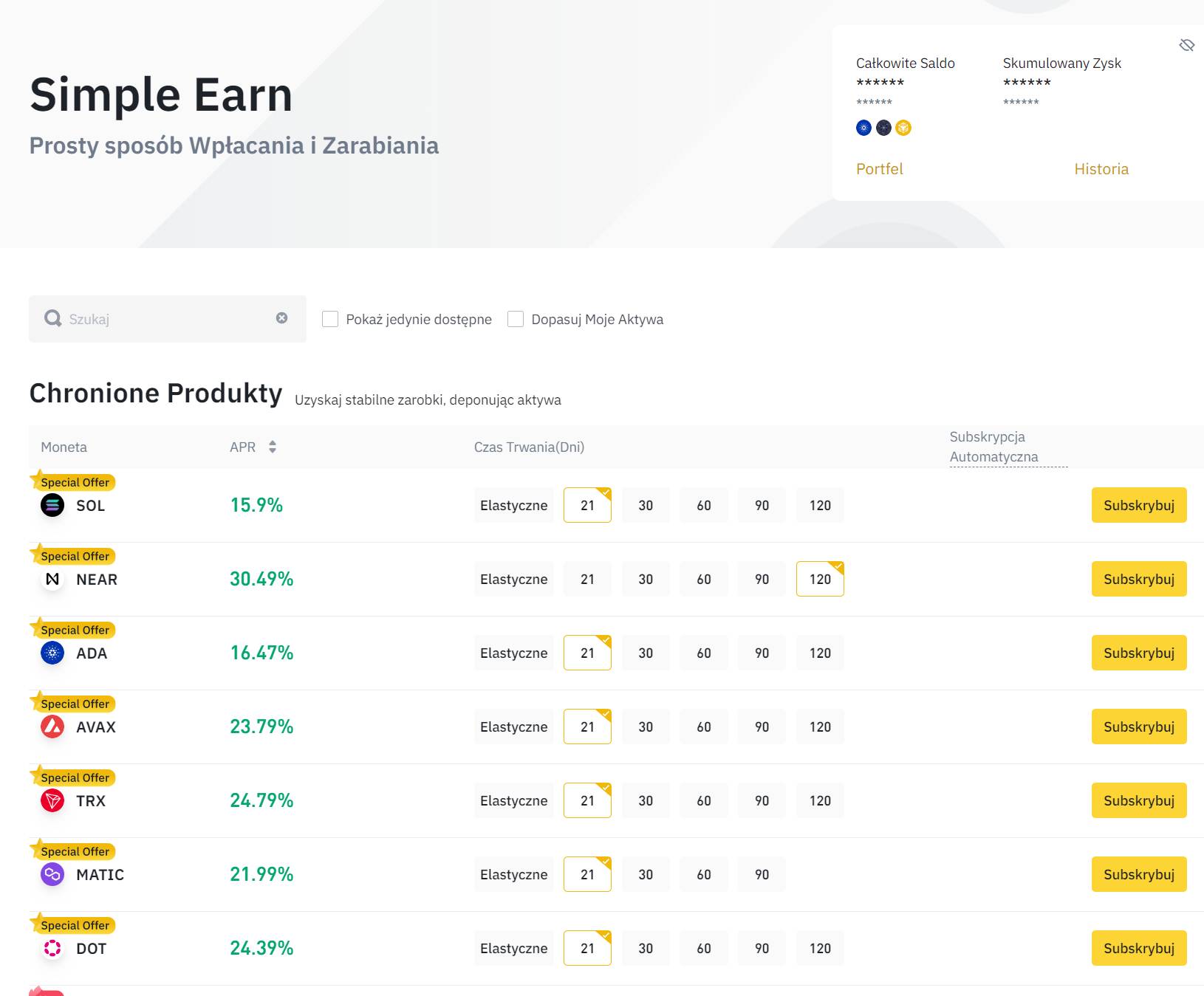 binance simple earn