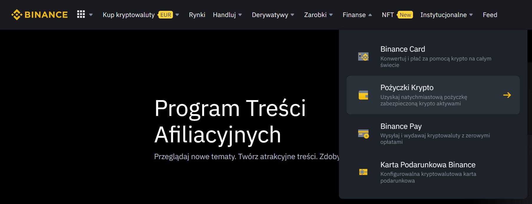 binance pożyczki beth