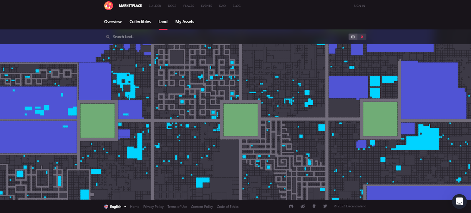 działki decentraland