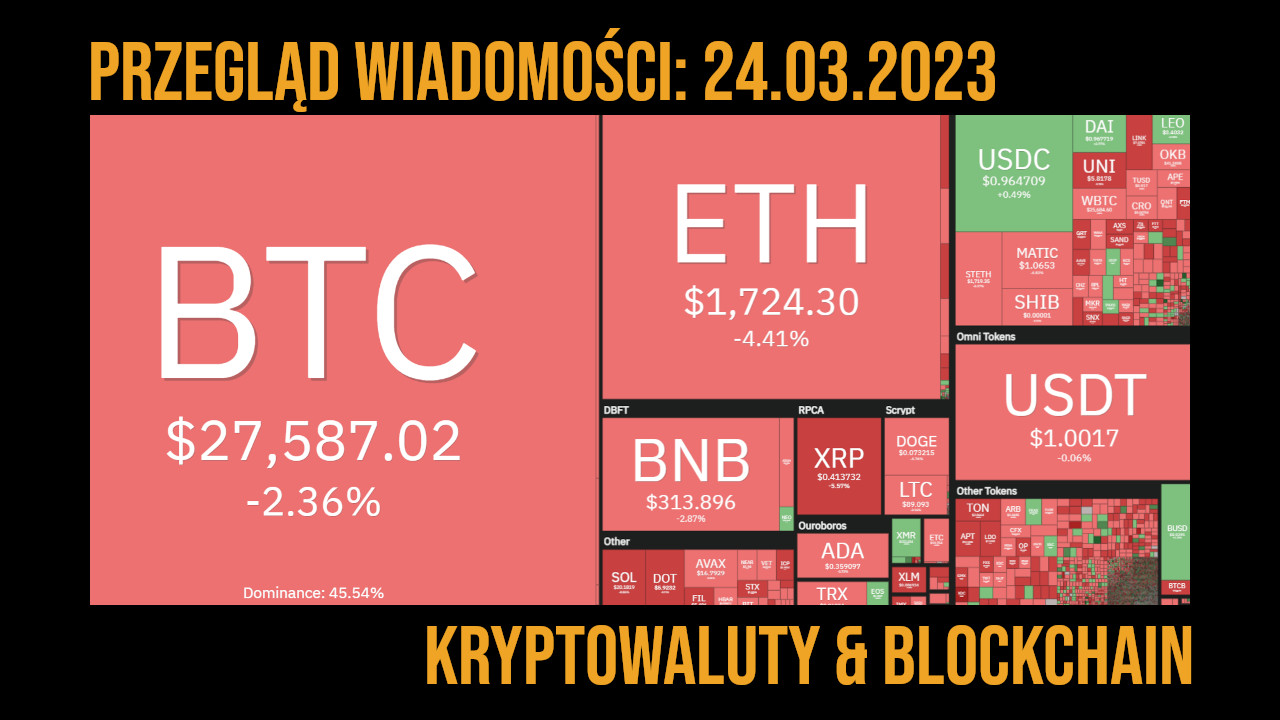 kurs kryptowalut 24 marca 2023