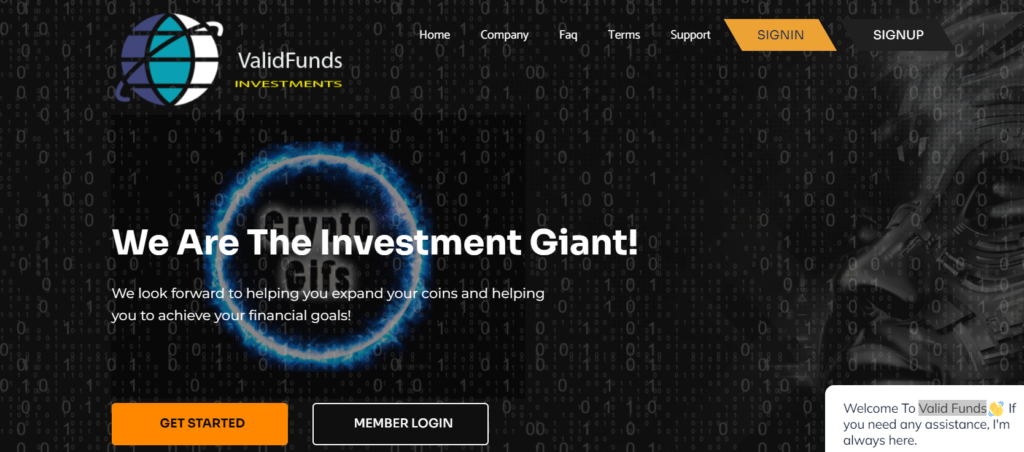 Valid Funds Investment strona oszustwa