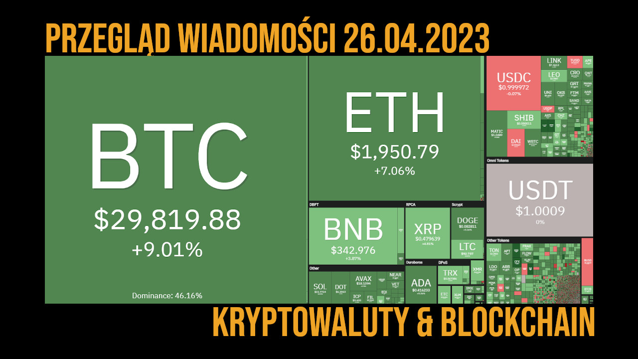 kurs kryptowalut 26 kwietnia 2023