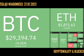 Kursy kryptowalut 27.07.2023