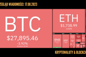 Kursy kryptowalut 17.08.2023