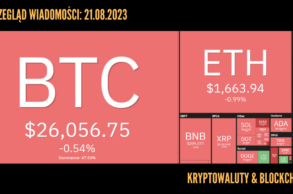 Kursy kryptowalut 21.08.2023