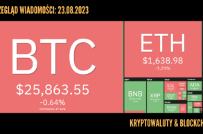 Kursy kryptowalut 23.08.2023