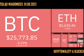 Kursy kryptowalut 01.09.2023