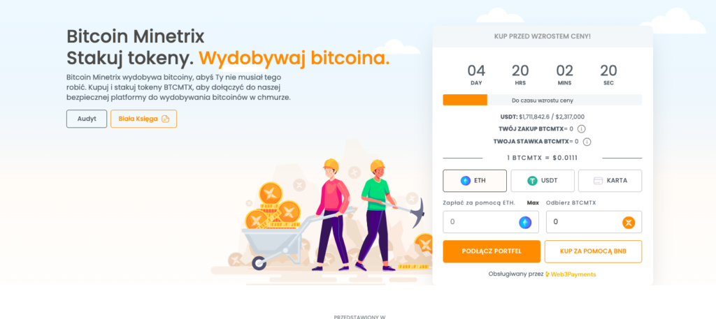 Bitcoin Minetrix – kryptowaluta, która zrewolucjonizuje wydobycie bitcoinów