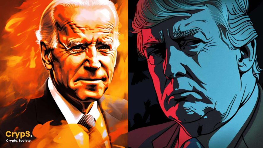 Biden i Trump kryptowaluty