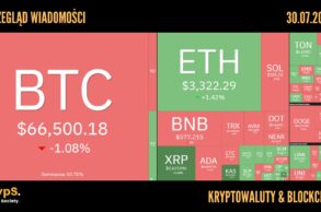 Kursy kryptowalut 30.07.2024