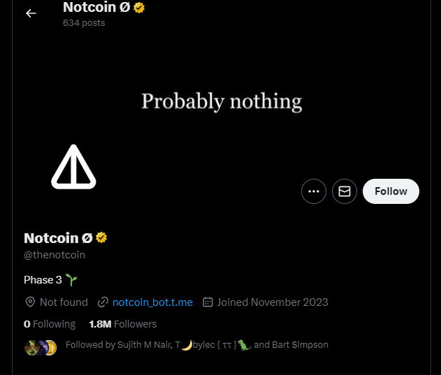 Notcoin Twitter