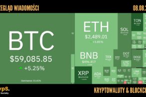 Kursy kryptowalut 08.08.2024