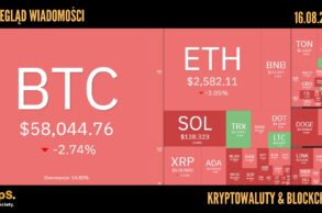 Kursy kryptowalut 16.08.2024