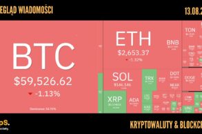 Kursy kryptowalut 13.08.2024