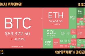 Kursy kryptowalut 14.08.2024