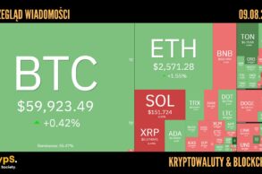 Kursy kryptowalut 09.08.2024