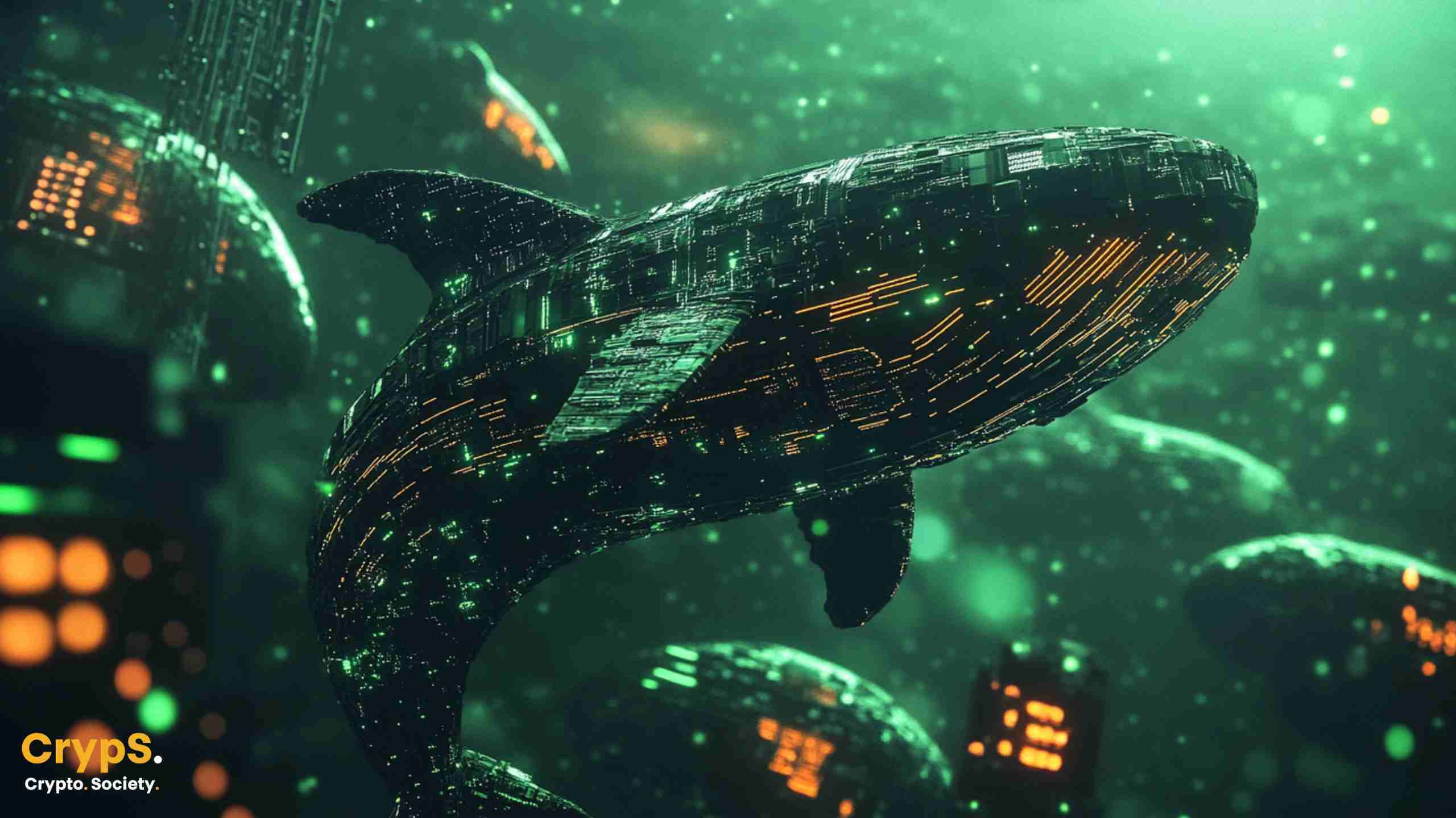 Wieloryby skupują bitcoina, podczas gdy jego kurs przebija 97 000 USD