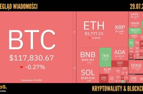 Kursy kryptowalut 29.07.2025