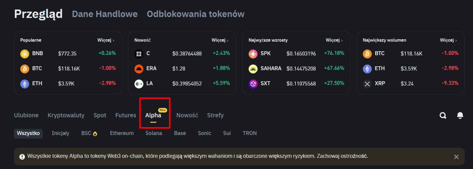 Rynek-Kryptowalut-Ceny-Monet-i-Kapitalizacja-Rynkowa-Binance