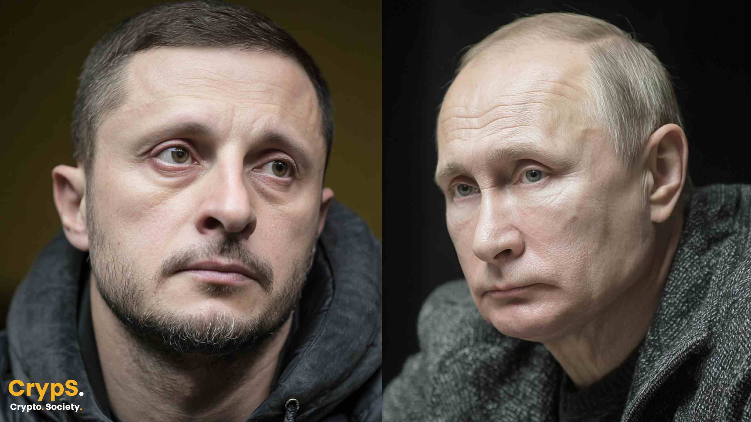 Wołodymyr Zełenski i Władimir Putin