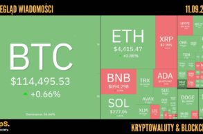 Kursy kryptowalut 11.09.2025