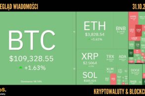 Kursy kryptowalut 31.10.2025