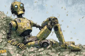 midjourney ai obrazek robot