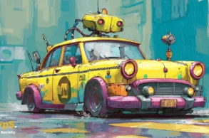 taxi ai obrazek midjourney