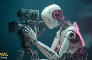 robot kamera midjourney ai obraz