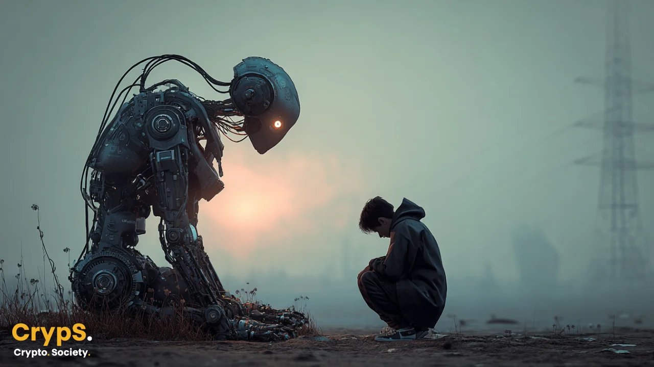 ai robot czlowiek midjourney ai obraz