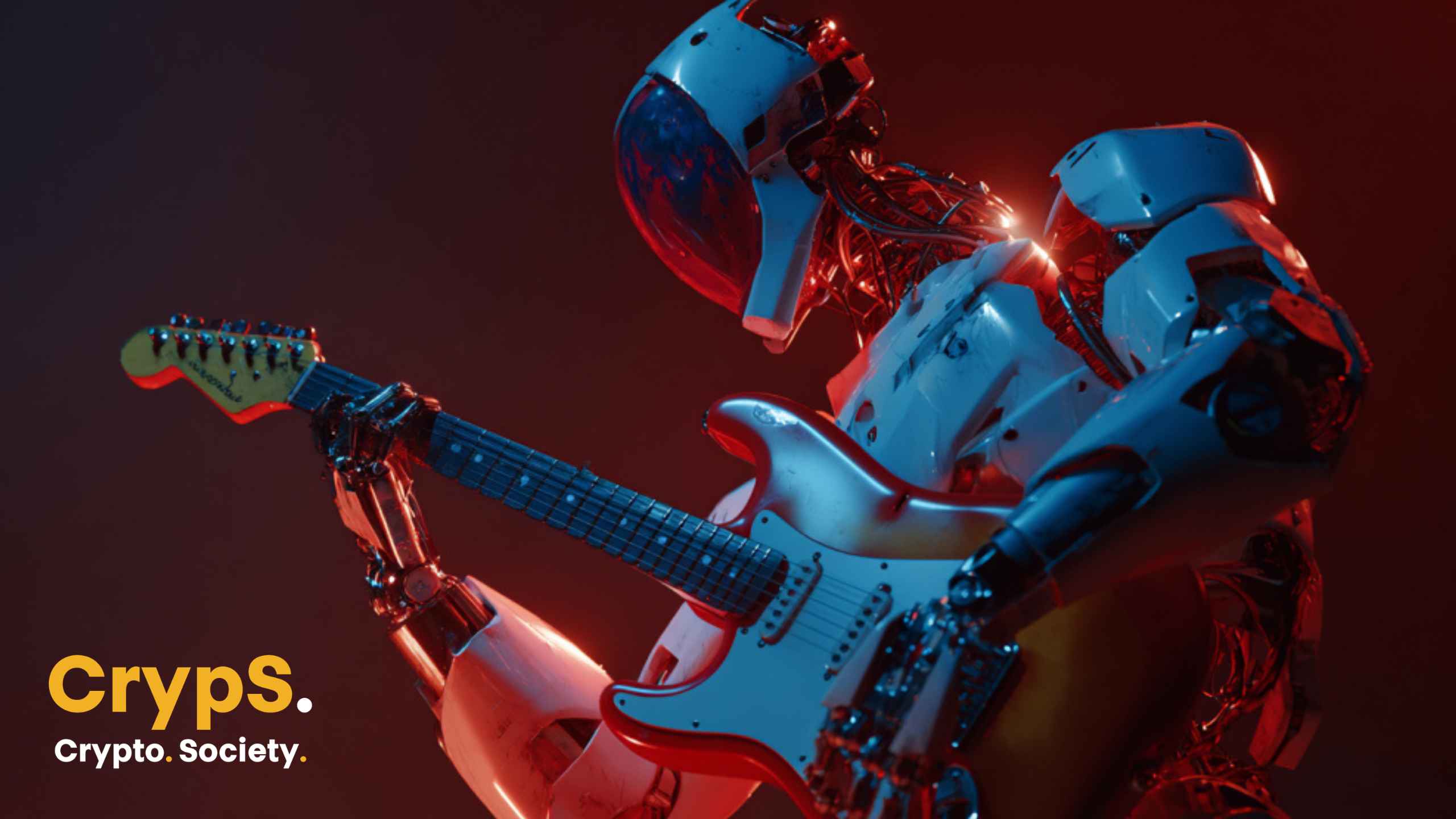 Robot AI z gitarą