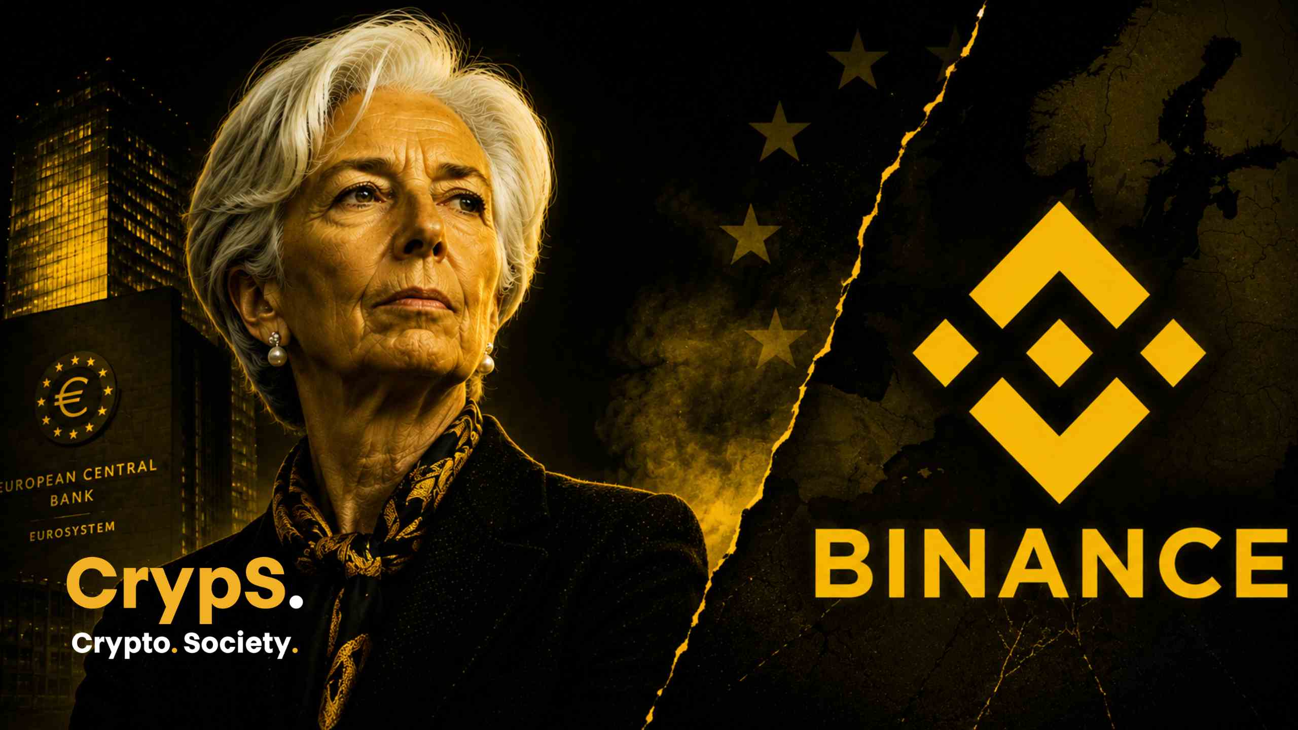 Christine Lagarde, szefowa EBC, blokuje Binance