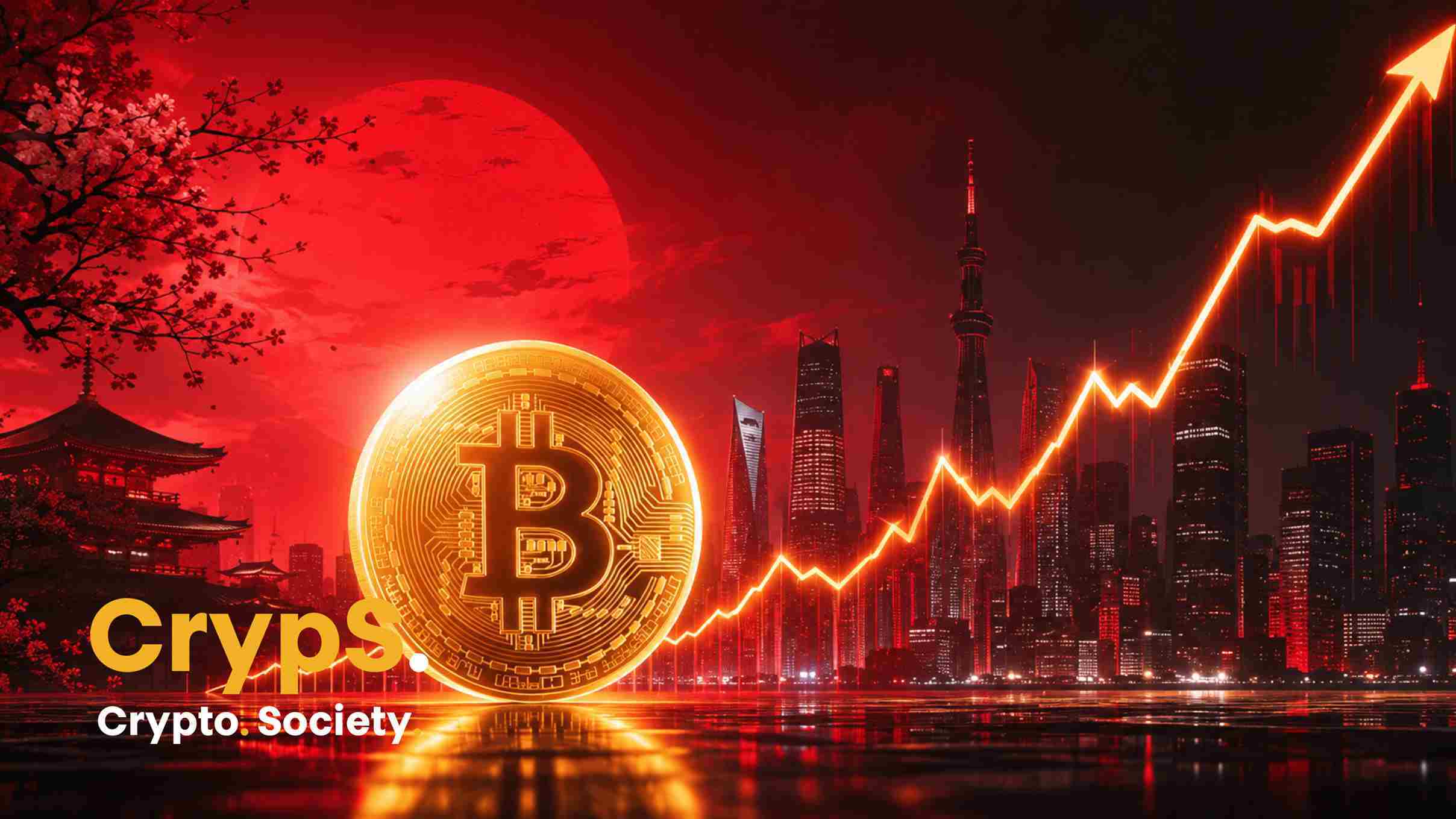 Bitcoin rośnie przez Japonię