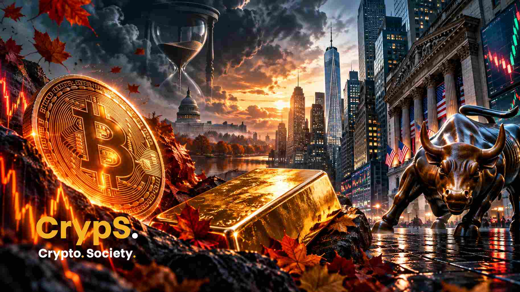 bitcoin, złoto, akcje